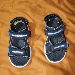 Skechers Kids Black Sandals Sz 10c